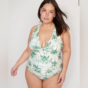 NWT  V-Neck One-Piece Swimsuit for Women